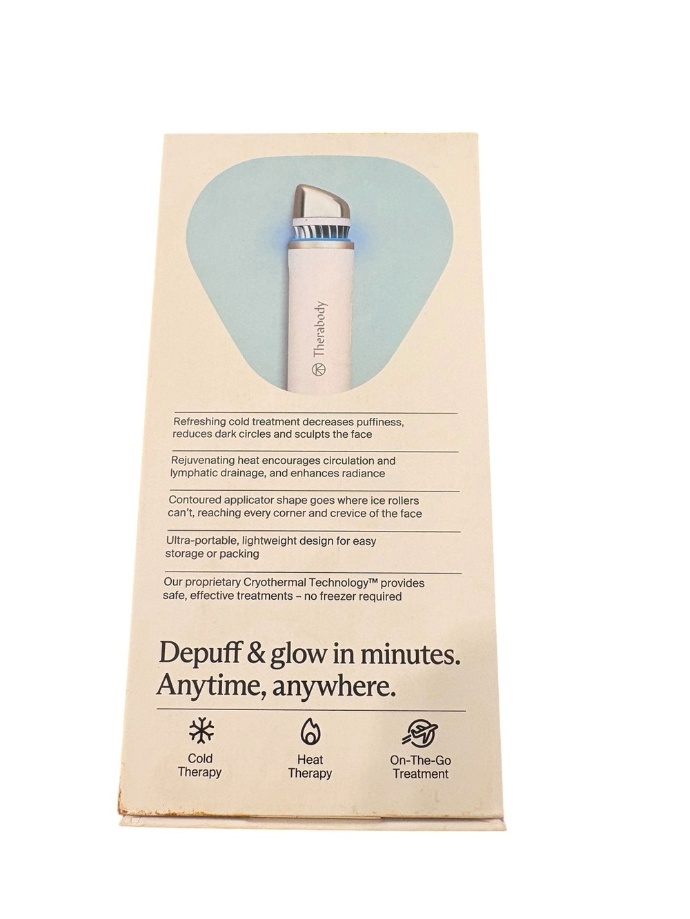 Therabody TheraFace Depuffing Wand – White – Used Once + Original Box - Picture 4 of 4